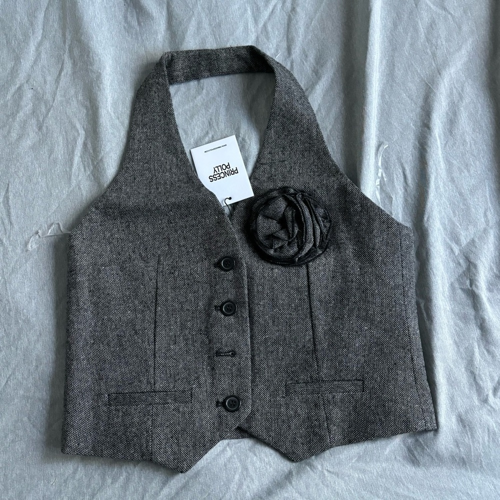 Princess Polly Black and White Vest